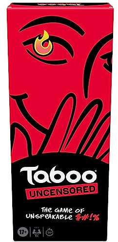 Hasbro Gaming Taboo Uncensored Board Game for Adults Only | Ages 17+ | 4+ Players | 20 Mins. Avg. | Hilarious NSFW Party Games for Adults