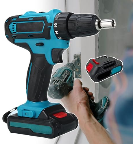 pealiritansemen Electric Impact Drill, Cordless Drilling Machine With Screwdriver Set, Built In Led Working Light, 28 V Drilling Tool Kit, For Cabinet Assembly, Door And Window Installation,1Battery