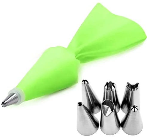 TVIVID 8/12/26 pz/set di sacchetti di pasticceria in silicone punte da cucina torta glassa tubazioni crema strumenti per decorare torte riutilizzabili sacchetti da pasticceria