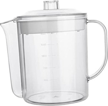 BIUDECO Fettabscheider Messbecher Aus Hitzebeständigem Material 1500 Ml Küchen Fetttrennbecher Mit Siebfilter Für Zuhause Und Restaurant