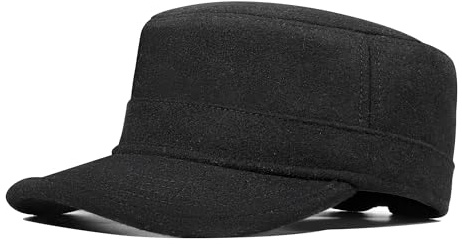 PivotWing Cappello Uomo Donna Invernale Misto Lana Caldo Cappello con Visiera Cappellino Militare Idoneo Il Freddo