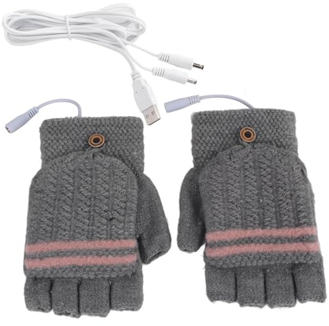 Mavaol USB Uppvärmda Handskar Vante Dubbelsidig Varm Uppvärmning Laptop Handskar Uppvärmda Hands Warmer
