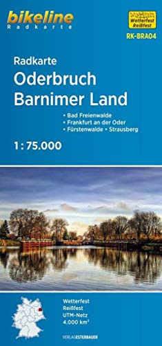 Radkarte Oderbruch Barnimerland: Bad Freienwalde – Frankfurt an der Oder – Fürstenwalde – Strausberg, 1:75.000 (Bikeline Radkarte)