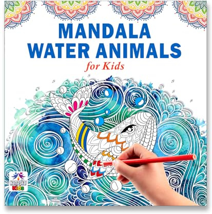 Mandala Sea Animals Art Coloring Book for Kids | 30 Ocean-Themed Mandala Designs to Enhance Art Coloring, Drawing & Focus | High Quality Premium Paper | Perfect Gift for Children & Teens