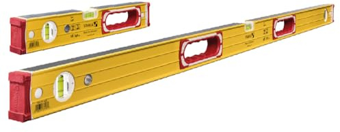 Stabila 37816 48-Inch and 16-Inch Aluminum Box Beam Level Set
