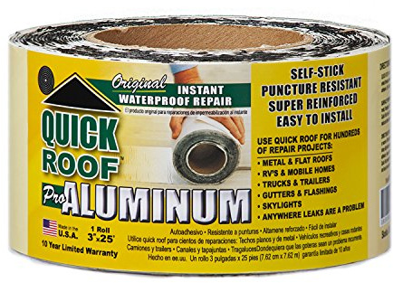 Cofair QR325 Quick Roof Pro Aluminum Waterproof Repair Tape - 3 x 25'