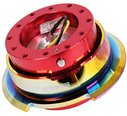 NRG Innovations SRK-280RD/MC Quick Release (Red Body/Titanium Chrome Ring)