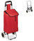 Relaxdays Einkaufstrolley, klappbar, 25 L Einkaufstasche mit Rollen, bis 10 kg belastbar, HBT: 91 x 40 x 30 cm, rot