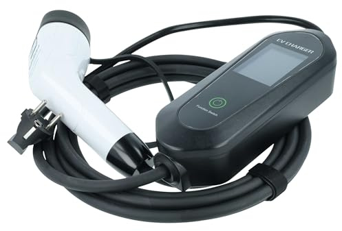 vhbw Cable Carga Tipo 2 a Tipo F Compatible con Jeep Avenger, Compass, Compass PHEV Coche eléctrico - Cable conexión, 1 Fase, 16 A, 3,5 kW, 5 m