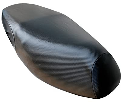 Funda universal para asiento de motocicleta, de piel sintética, universal, para motocicleta, resistente al agua, funda de cojín para moto, protección solar, color negro, XL