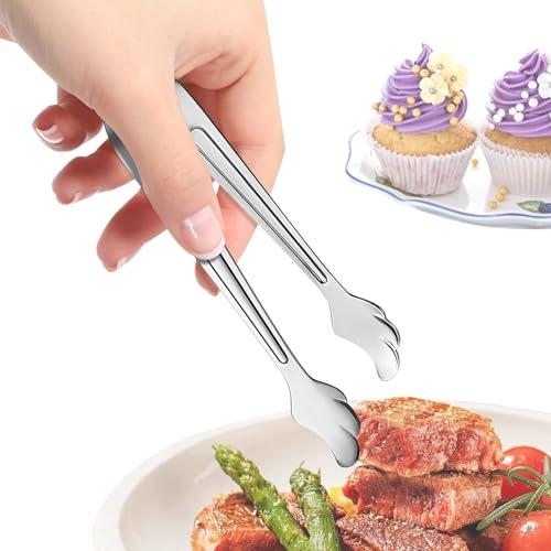 ulapithi Pinces à Glace,Petit String à Sucre en Acier Inoxydable Multifonctionnel | Ustensiles de Service pour Cubes de Sucre, gelées, guimauves, Fromage râpé, Fromage à pâte olle