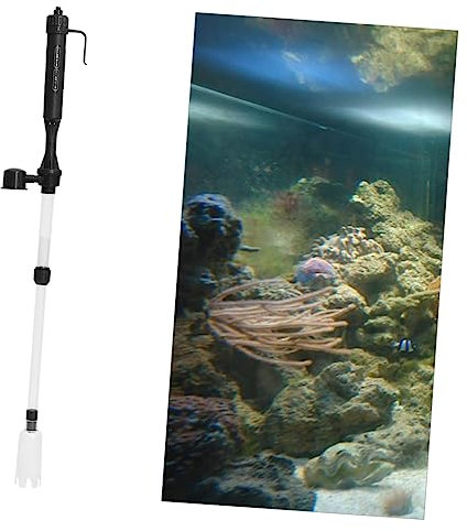 Housoutil Aquarium Siphon Batteriebetriebene Aquarium Pumpe Kies Wasserreiniger Elektrischer Aquarium Kies