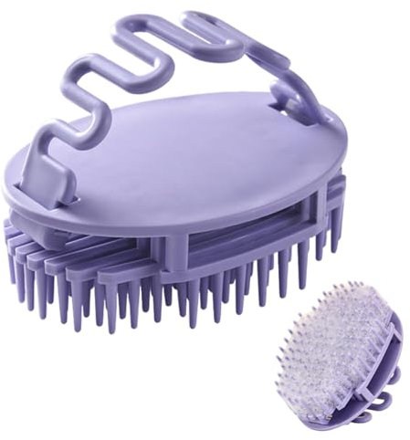 Haarschrubber für Kopfhaut, Haarwaschbürste, wasserfest, Kopfhautmassagegerät, Shampoo-Bürste, weiche Borsten für nasses, trockenes Haar