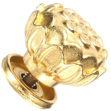 sourcing map Teapot Button Lid Knobs Flower Tea Kettle Pot Cover Handle Knobs Lid Top Replacement for Teapot Teakettle Ceramic Pot Accessories Supplies, Gold