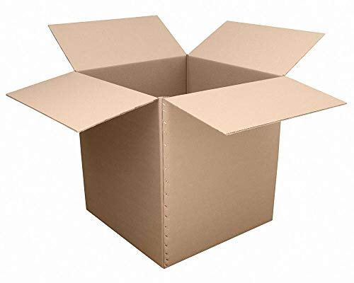 VEPATIM Faltkarton 650x650x(300)-700mm mit variabler Höhe 2-wellig braun