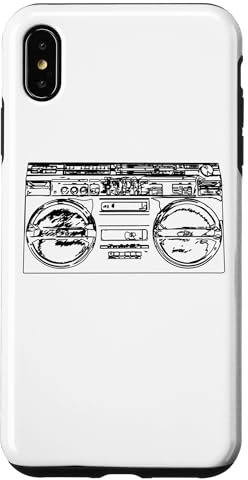 Old School Rap Ghettoblaster Retro Stil 80er Hiphop Musik Hülle für iPhone XS Max