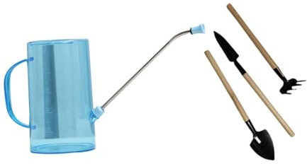 Sharplace Annaffiatoio da Giardino da 2 Litri, Attrezzo per Giardinaggio Floreale, Annaffiatoio Portatile per Piante, Ugello Lungo per Fiori da Giardino, Bonsai, Blu