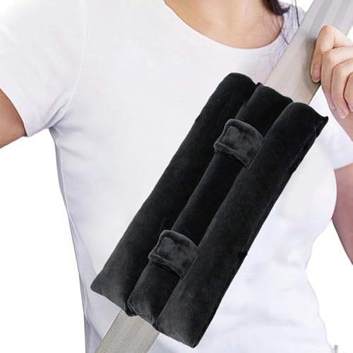 YcsRnn mastectomy pillow hysterectomy pillow, seat belt cushion Pillows for Mastectomy Post-Surgery Soft and Protection, Pacemaker Seatbelt Protection, Recovery gifts for Women (Black)