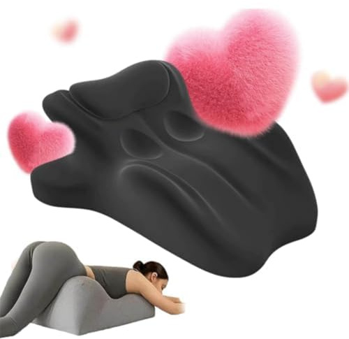 iuscacey Arcova Sweet Spot Kissen – 27° Paarkissen zur Unterstützung der Intimität, Memory Foam-Keilkissen für alle Körperhaltungen | Halten Sie die Leidenschaft am Leben,Schwarz
