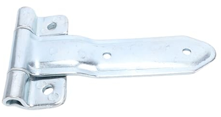 Headerbs Charnière de Porte de Camping-Car en Métal de 8 Pouces, Sangle de Charnière de Porte de Remorque avec Courbure Décalée pour Remorque Utilitaire de Chargement et Remplacement