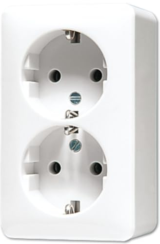 Jung 6020AWW Schuko-Steckdose 2-Fach