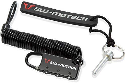 LOCKING PIN AND SAFETY CABLE FOR TANK BAG PRO/EVO SW-MOTECH BLACK