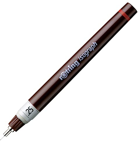 rOtring Isograph Technical Drawing Pen | 0.25 mm | Refillable Fineliner Pen