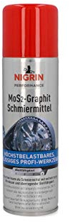 NIGRIN MoS2-HyBrid Schmiermittel mit Graphit, lange Wirkdauer, reduziert Reibungsverluste, 250 ml