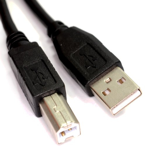 kenable USB 2.0 24AWG High Speed Cable Printer Lead A to B BLACK 1m [1 metres]