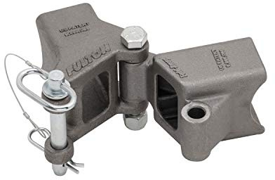 Fulton Fold-Away Weld-On Hinge Kit, 2 x 3-Inch Trailer Beam, Raw Finish, Holds up to 5000-Pound
