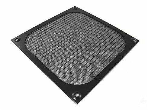 AABCOOLING Aluminiumfilter Galler 80 Svart - Skyddar fläkten mot damm, Fläktskydd, Datorfläktar, PC dator omslag täckning