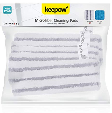 KEEPOW 5 Paños de Microfibra para Vapor Karcher EasyFix SC 2-5, Gris | Paños de suelo grises actualizados con boquilla de suelo, compatibles con limpiadores de vapor Karcher EasyFix SC 2-5