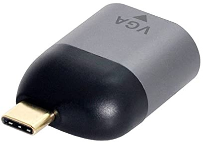 System-S Cavo adattatore da VGA a USB 3.1 tipo C, colore: grigio