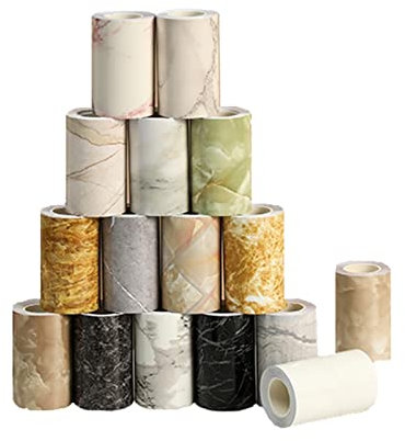 5m Selbstklebende Bordüre Tapete, PVC wasserdichte Tapete Bordüre Dekoration, Türrahmen Wandkantenschutz Home Wanddekoration for Wohnzimmer Badezimmer Küche Fliesen (Color : N, Size : 10cm(W) X5m(L)