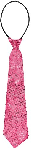 Balinco Corbata de fiesta, corbata de lentejuelas, corbatas brillantes para hombre, corbatas con goma elástica, preatada, despedida de soltero, hombre, carnaval, Halloween