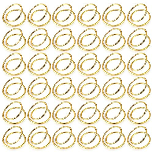 Vocdikficy 36 StüCk Aus Metall mit Spiralschnallen, Einfache für Hochzeiten, Empfang, Abendessen, Buffet, Tischdekoration, Gold
