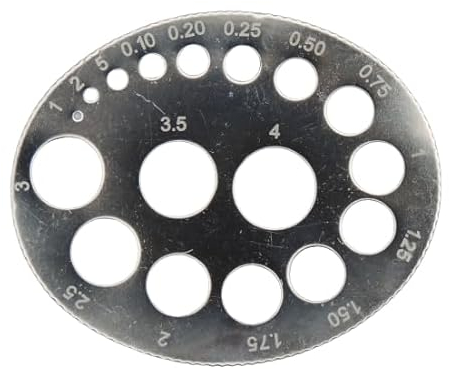 Misuratore per misurare diamanti, perle e pietre preziose, misura da 0,01 a 4 carati, semplice utensile in acciaio nichelato