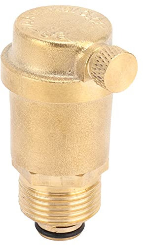 Automatisches Entlüftungsventil aus Messing, Hochdruck-Hochtemperatur-Entlüftungsventil, G3/4-Stecker, Rohrverbinder-Adapter, Hardware-Zubehör für Fußbodenheizung, HVAC-System