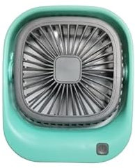 UBOON - Mini Ventilador de Mano Portátil Recargable por USB, Silencioso, Varios Diseños, Ventilador Personal Plegable con Base, Ventilador de Escritorio para Oficina y Viaje, Pequeño (2)
