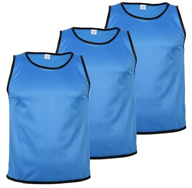 Cawila BIB Kennzeichnungshemden 3er Set | Weiß blau, XL-XXL Unisex