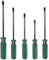 Lot de 5 tournevis à tête plate, 5 mm de diamètre, 5 x 75 mm, tournevis plats avec pointes magnétiques, poignée stable et visseuse plate de précision standard, 5 x 100 mm, 5 x 125 mm, 5 x 50 mm, 5 x