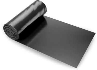 VEVOR Telo di Plastica 0,1mm, Barriera al Vapore per Intercapedine 0,91 m x 15,24 m, Telo in Polietilene per Giardino Resistente, Plastica Costruzione, Telo per Fornitura di Plastica Agricola Nero