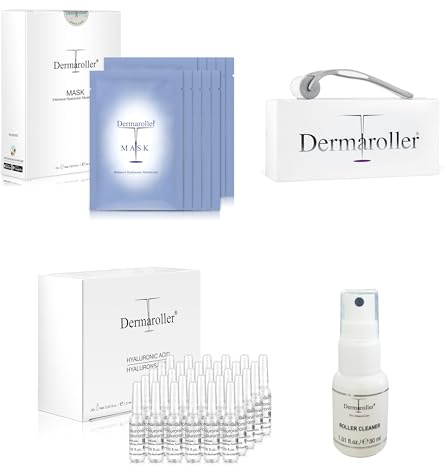 Dermaroller, Silk Face Masks (1 Pack 10pc) with 30 Ampoules Cleaner - Lunar New Year Set - LUNAR-SET