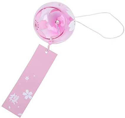 ifundom Cloche à Vent de Style Japonerie en Verre et Papier, Décoration Suspendue pour Jardin Extérieur et Fêtes, Ambiance Festive et Design Délicat