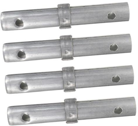 Holibanna 4pcs Scaffold Pins Coupling Connector Rods, Galvanized Steel 34mm Thickened Scaffolding Pins for Pole Scaffolding Equipment, Heavy Duty Scaffold Couplers for Construction Use
