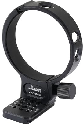 FocusFoto Metal Tripod Collar Mount Ring 85mm for Viltrox AF 135mm F1.8 LAB FE/Z-Mount Lens, Bottom with 1/4 & 3/8 Thread Screw Mount Dovetail Groove Quick-Release Plate for Acra-Swiss Tripod