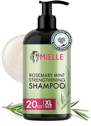 Mielle Organics Rosemary Mint Hair Strengthening Biotin Shampoo - Moisturizing Hair Shampoo for Women and Men to Gently Cleanse, Repair & Protect Strands (20 oz)