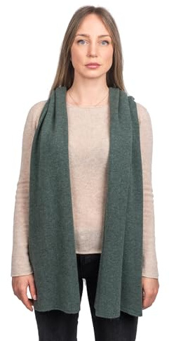 Dalle Piane Cashmere Damen Schal Breit 100% Kaschmir | Halstuch für Büro, Abend und Reisen, 200x35 cm, vier Jahreszeiten, Geschenk für Sie, Made in Italy