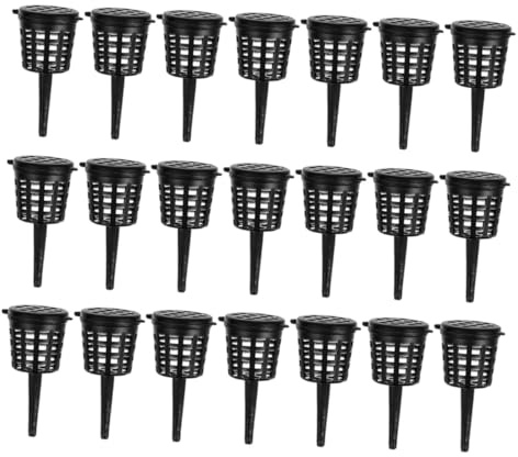 TOGEVAL 120pcs Portable Fertilizer Baskets with Lid for Orchids Bonsai Succulents Aquarium Plants Slow Release Nutrition Cups Gardening Accessory Easy to Clean and Maintain