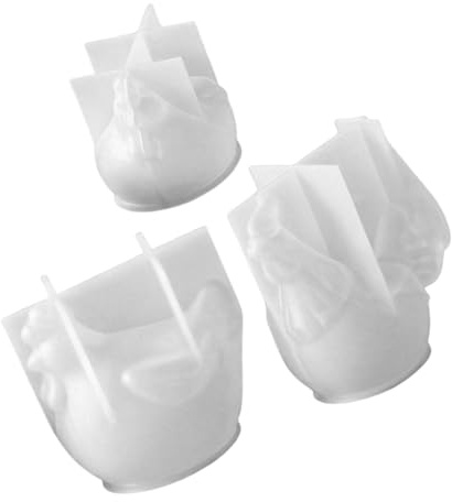 TOYANDONA Moule en Silicone 3 Pièces Décoration Pâques Coq Poule 3D Réaliste pour Résine Époxy Fondant Bougies DIY Loisirs Créatifs Moule Animal Mignon Création Artisanale